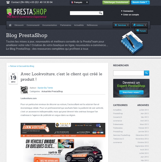 Success Story Prestashop